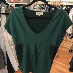 Green anthropologie short sleeve